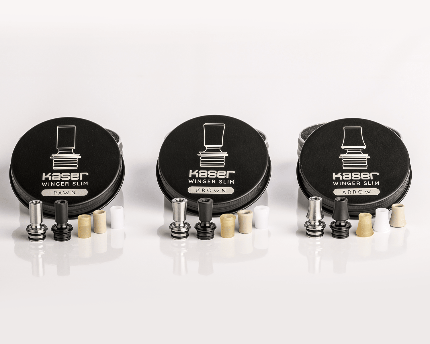 Kaser mods Winger Slim Drip tip - Vaporis